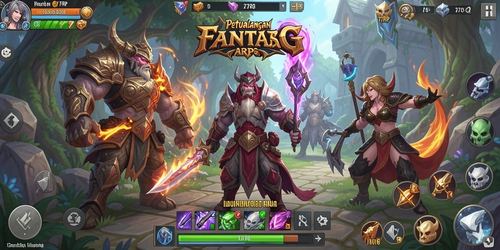 Screenshot gameplay menunjukkan pertarungan epik dalam <strong>77RP</strong>.
