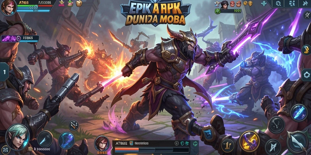 Gameplay seru dan strategi mendebarkan di AT866 MOBA.