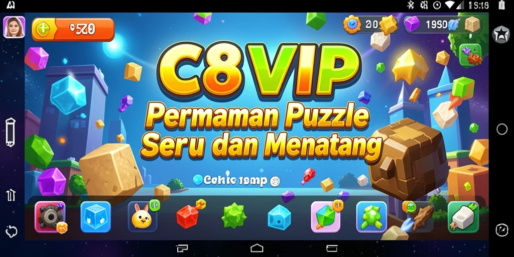 Gameplay seru C8VIP dengan tantangan Puzzle menarik.