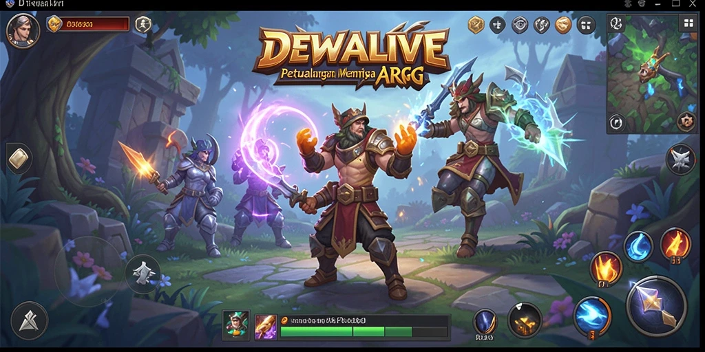 Screenshot gameplay DEWALIVE yang menunjukkan aksi pertarungan yang mendebarkan.