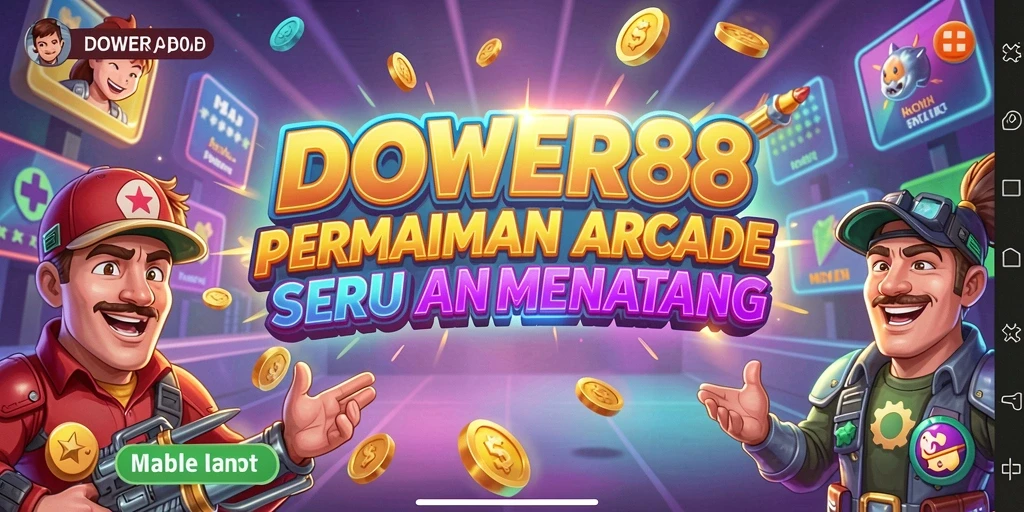 Screenshot DOWER88 menampilkan momen seru dalam permainan Arcade.