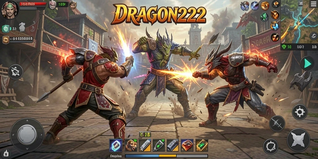 Gameplay seru DRAGON222 dalam pertempuran Battle Royale.
