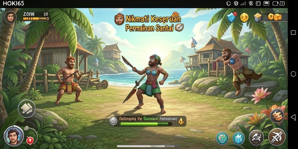 Tampilan gameplay HOKI65 yang seru dan menghibur.