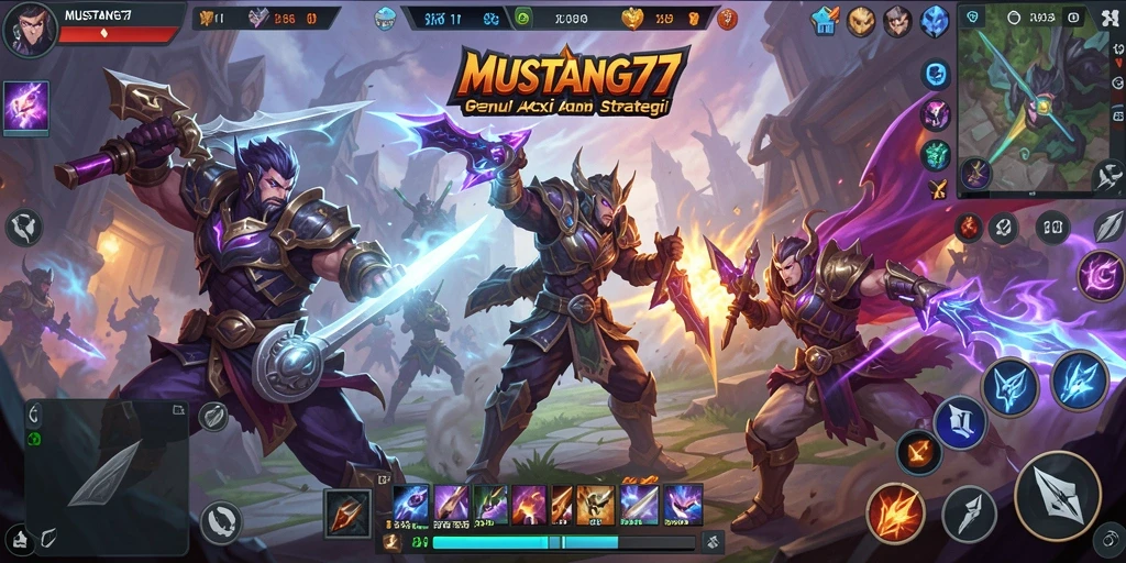 Tampilan epic dari gameplay <strong>MUSTANG77</strong> yang seru dan penuh strategi.