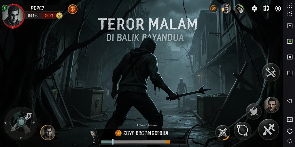 Tampilan gameplay menegangkan dari PCPC7 yang penuh kengerian.