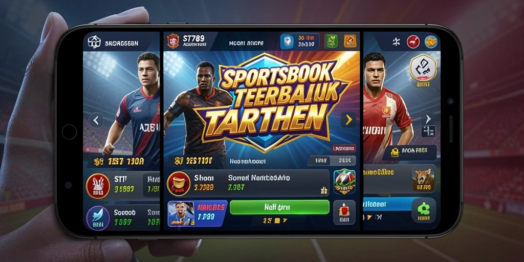 Tampilan antarmuka pengguna ST789 yang atraktif dan intuitif dalam taruhan olahraga.