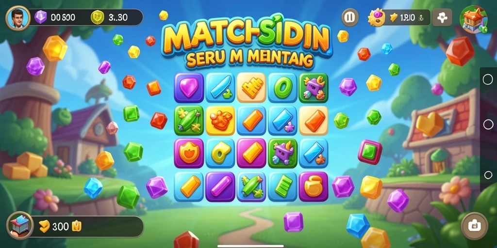 Tampilan atraktif gameplay SVIPSIDN yang penuh warna dan menantang.