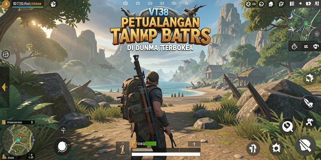 Gameplay VT38 yang menampilkan eksplorasi dunia terbuka yang luas dan interaktif.