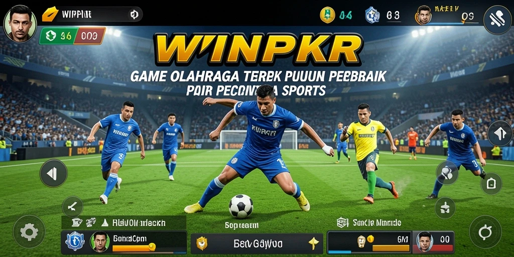 Tampilan gameplay seru dan menegangkan dari WINPKR untuk olahraga.